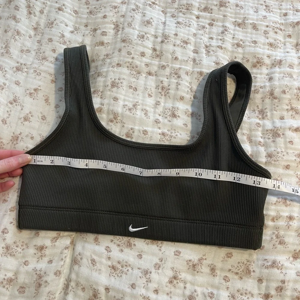 Nike Women's Army Green Sports Bra - Picture 4 of 5